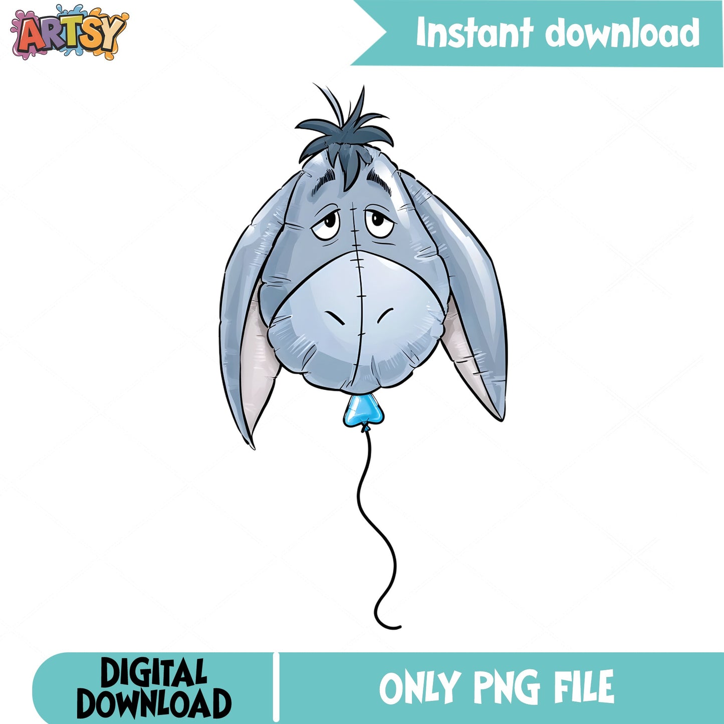 Eeyore Balloon PNG, Winnie The Pooh PNG, Disney Character PNG