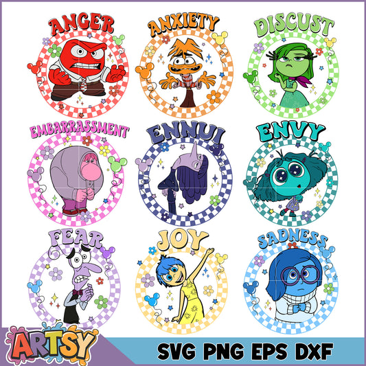 Emotions Character SVG Bundle for Crafting Fun Designs Online