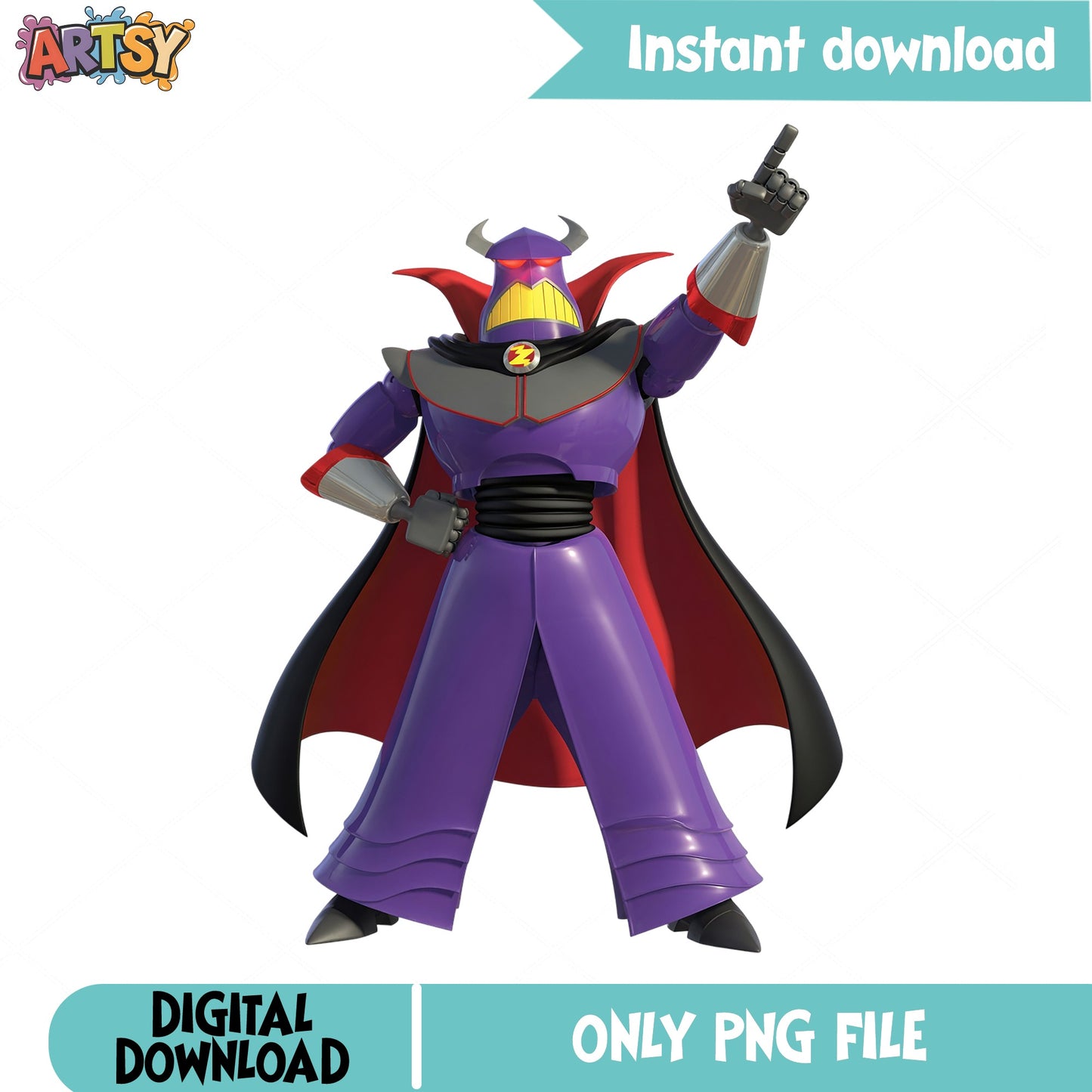 Emperor Zurg PNG, Toy Story Villain PNG, Disney Pixar PNG