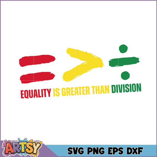 Equality SVG Greater Than Division Design