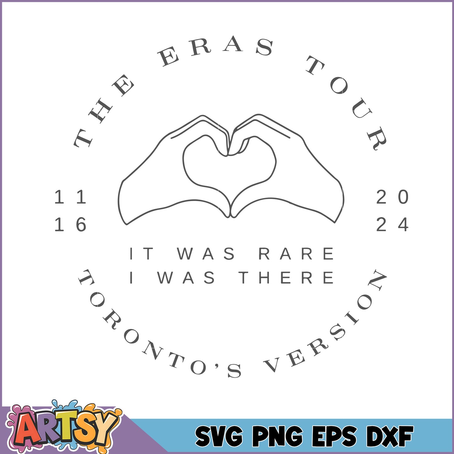 Eras Tour Toronto SVG Design Download