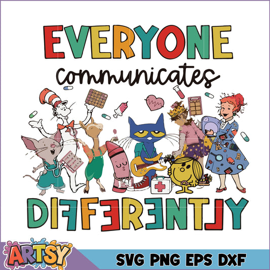 Everyone Communicates Differently SVG
