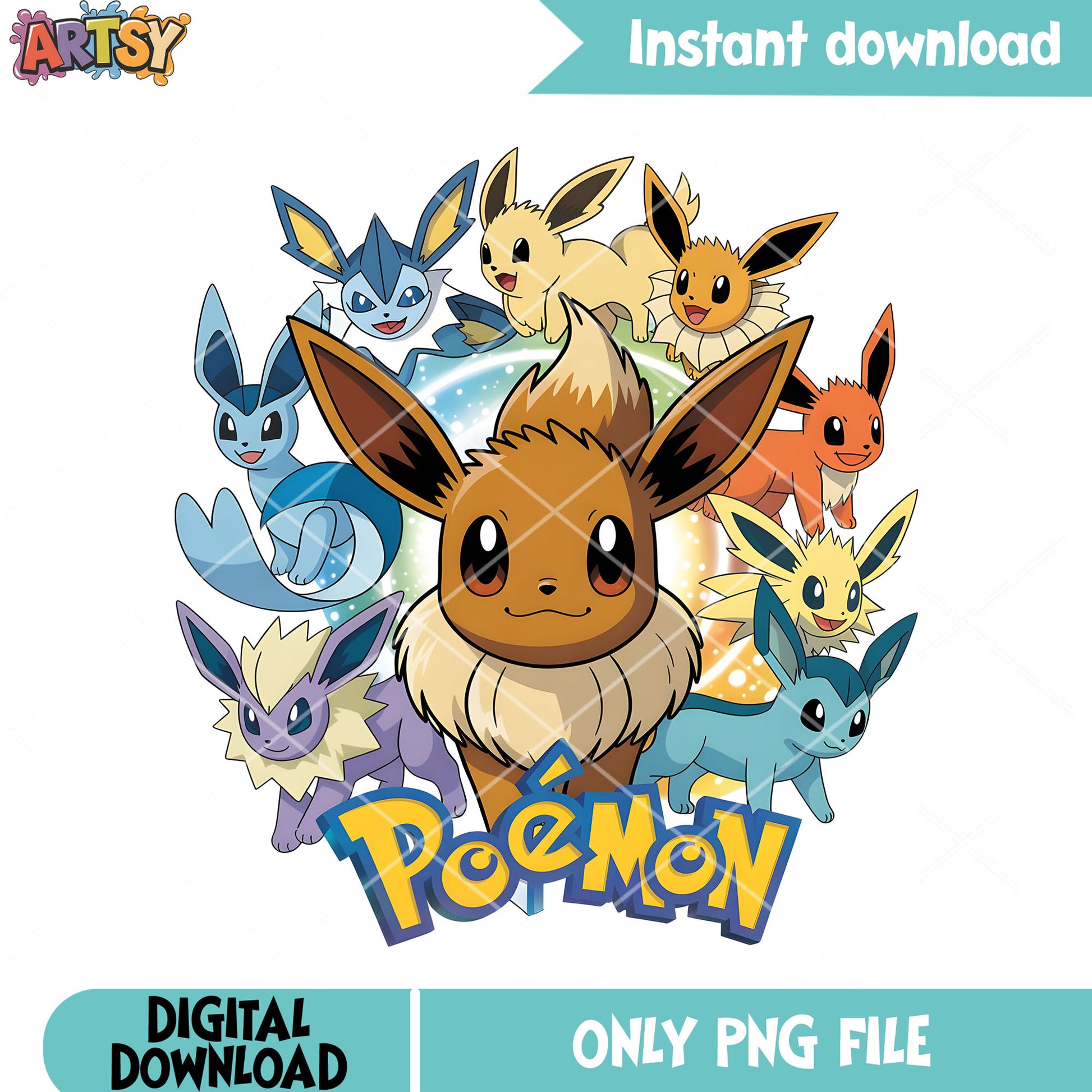 Evolution pokemon of eevee png, pokemon stickers png, pokemon eevee png