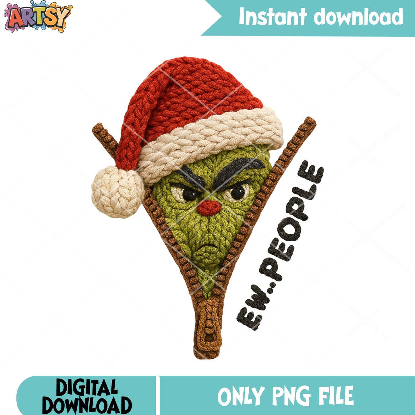 Ew people png, santa hat png, how the grinch stole the christmas png