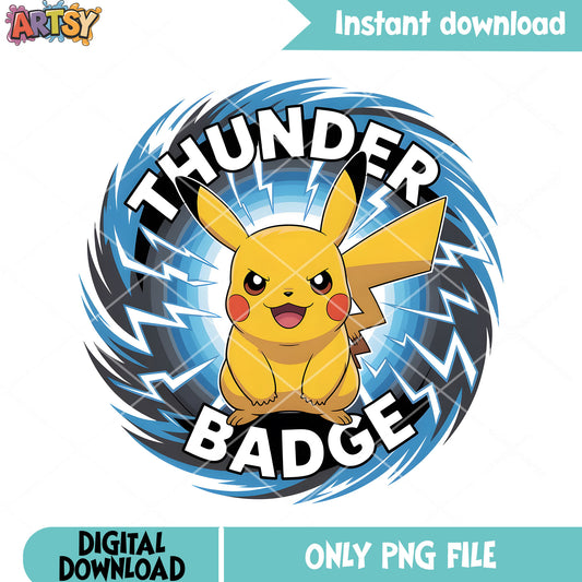 Excited pikachu lightning png, pokemon gifts png, cute pokemon png