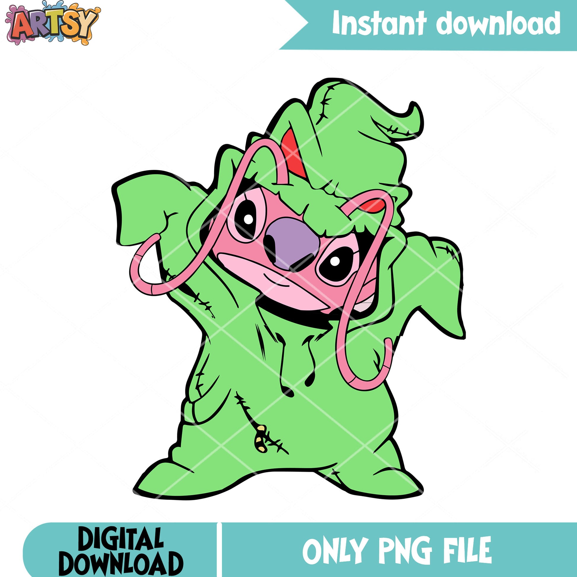 Experriment 64 png, cute halloween png, Boogle oogie costume png
