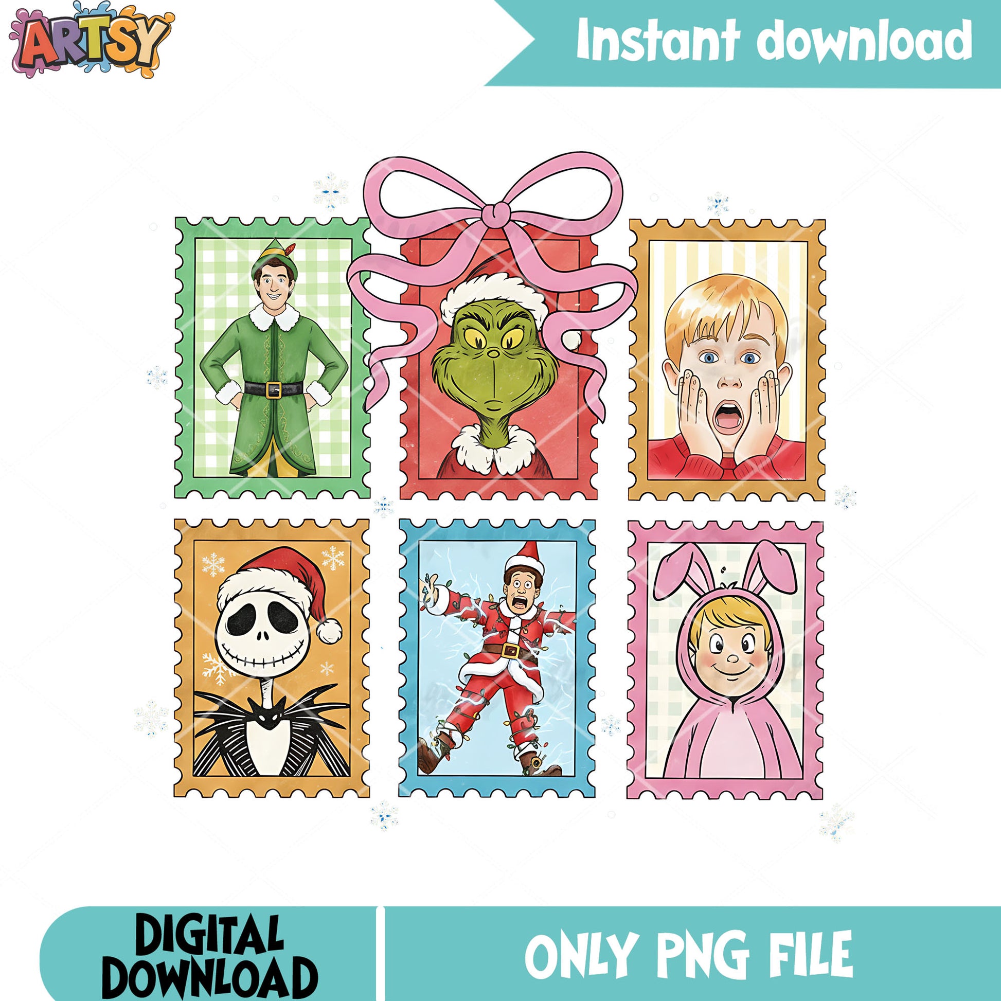 F R I E N D S movies png, christmas movie png, jack skelington png