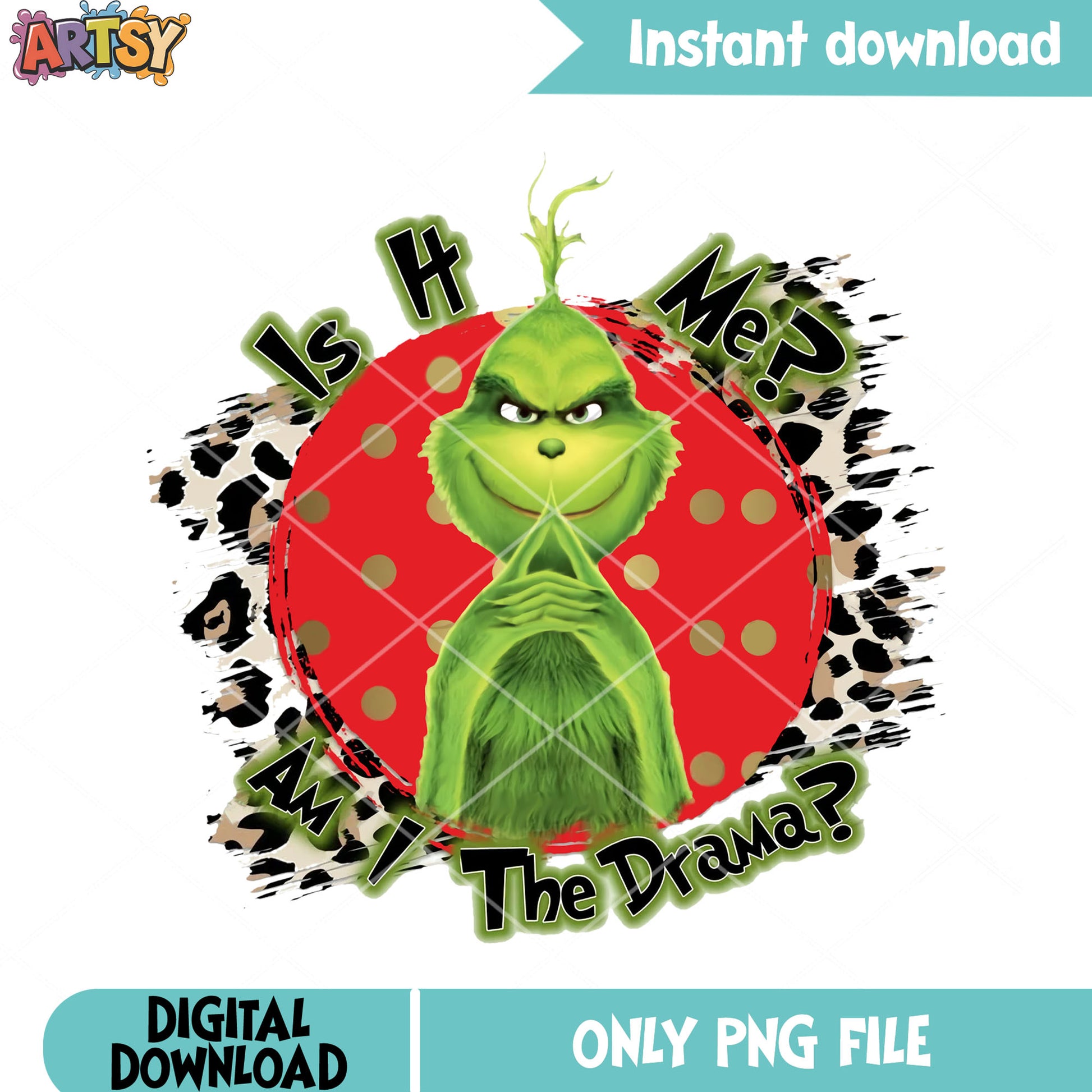 Facking dramatic monster png, merry grinchmas png, green monster png