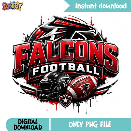 Falcons Football PNG, Atlanta Falcons Shirt PNG, Football PNG