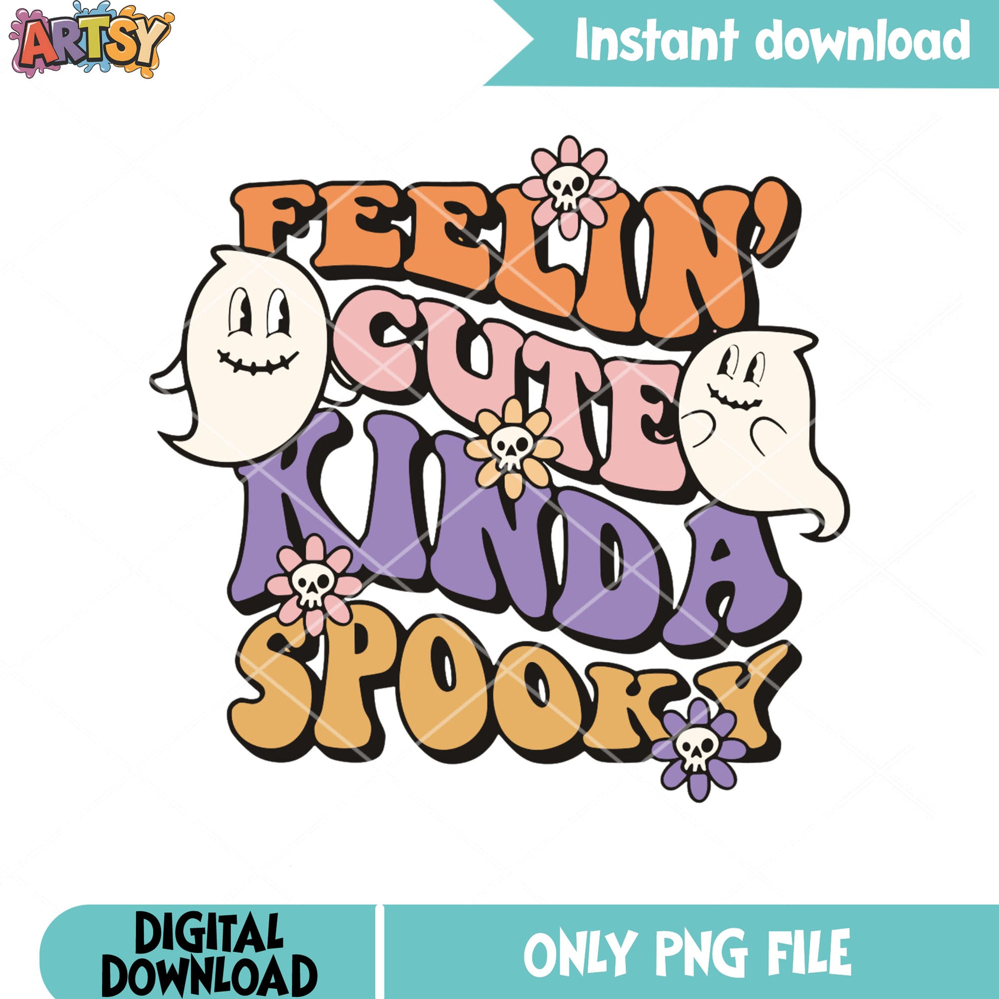 Feelin cute Kinda spooky png, ​baby spirit png, halloween scary png