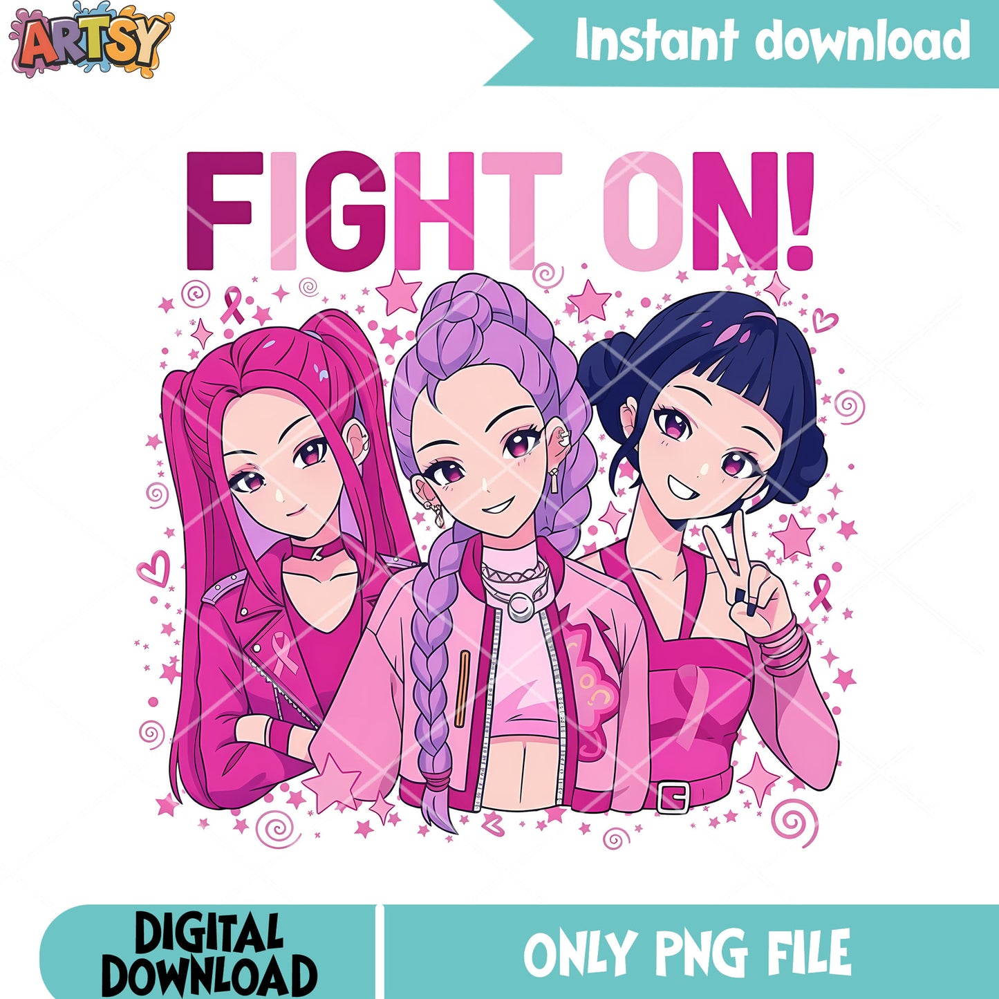 Fight on huntrix png, kpop demon hunters png, happy christmas png