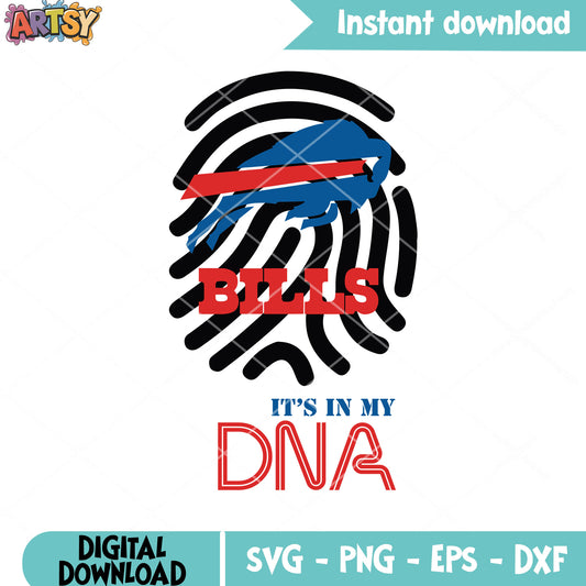 Fingerprint buffalo svg, buffalo bills​ svg, football teams bills​ svg