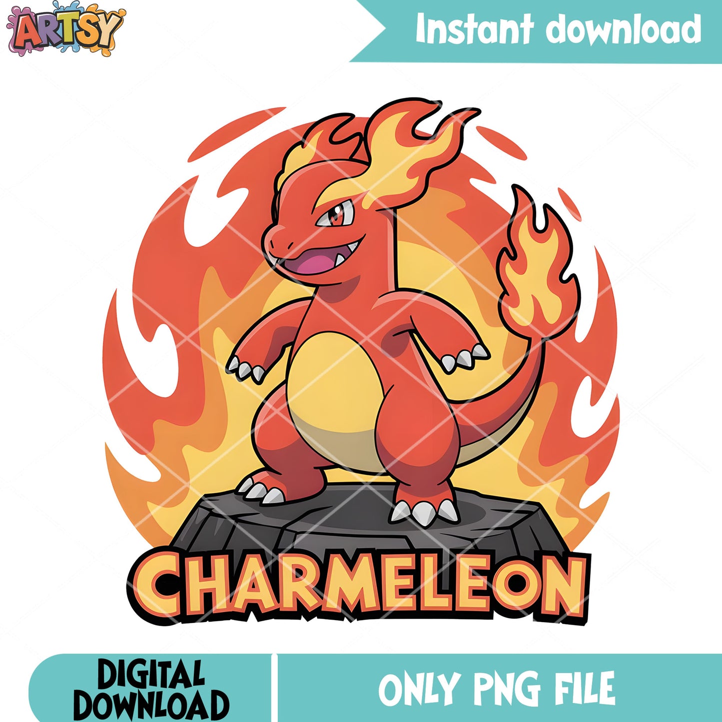 Fire charmeleon evolution png, pokemon charmeleon png, pokemon​ gifts png