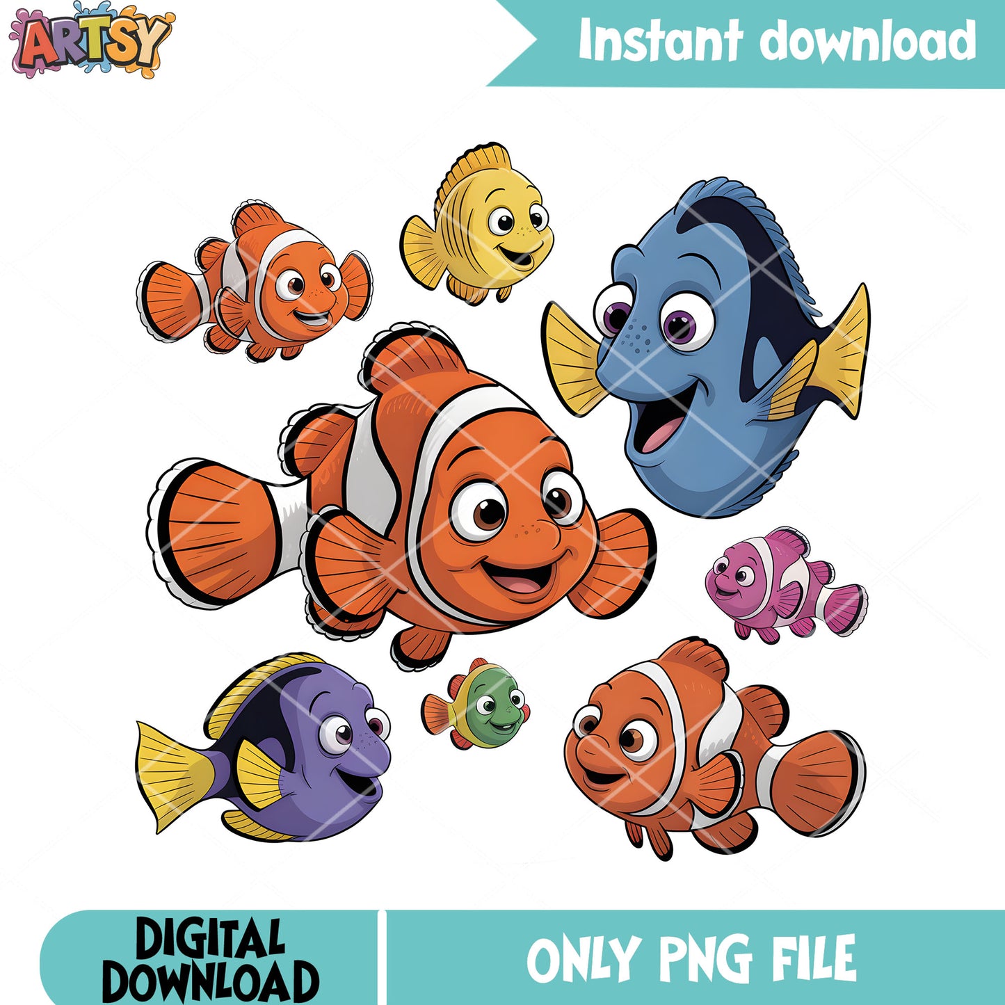 Fish disney nemo png, finding nemo png, disney movie png