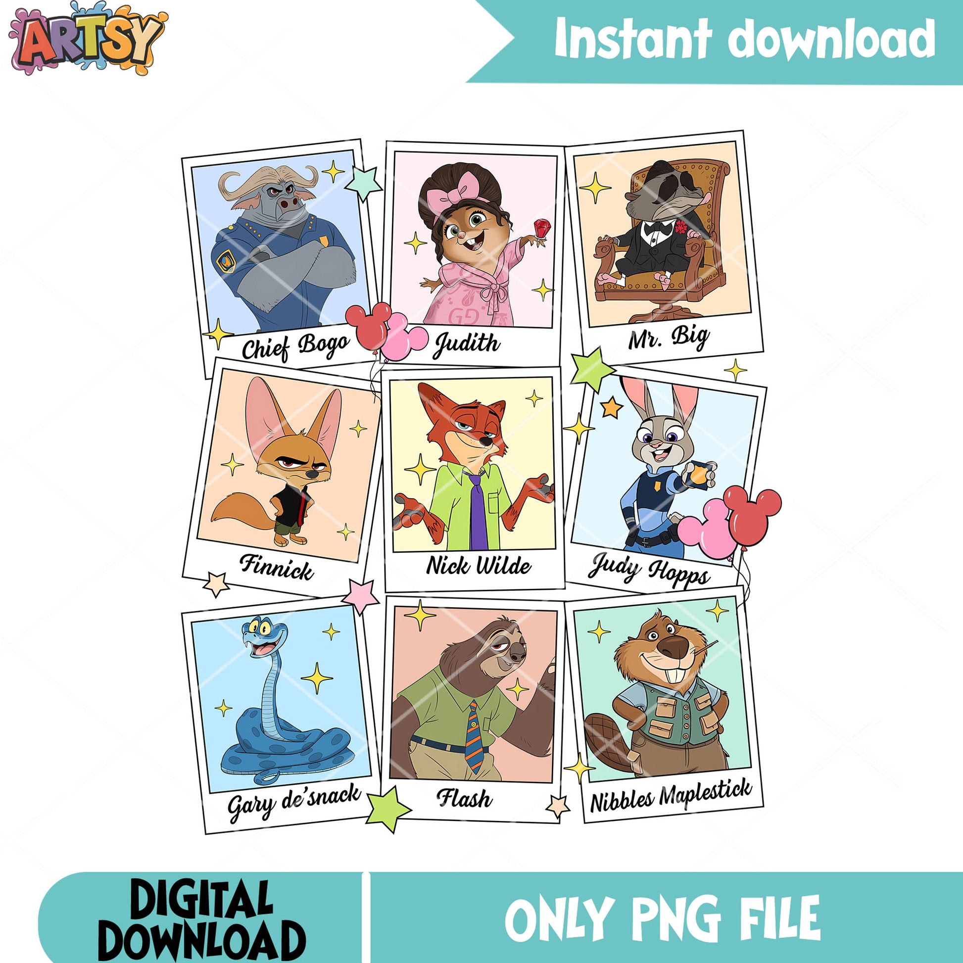 Flash gary de snake zootopia png, nick zootopia png, judy zootopia png