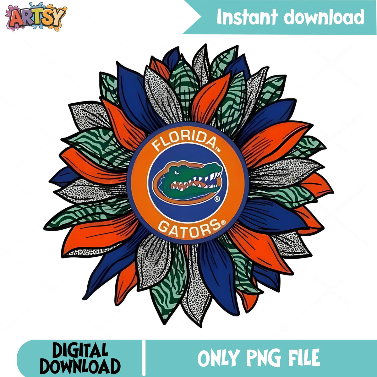 Florida Gators Sunflower PNG, Gators Football PNG, NCAA PNG