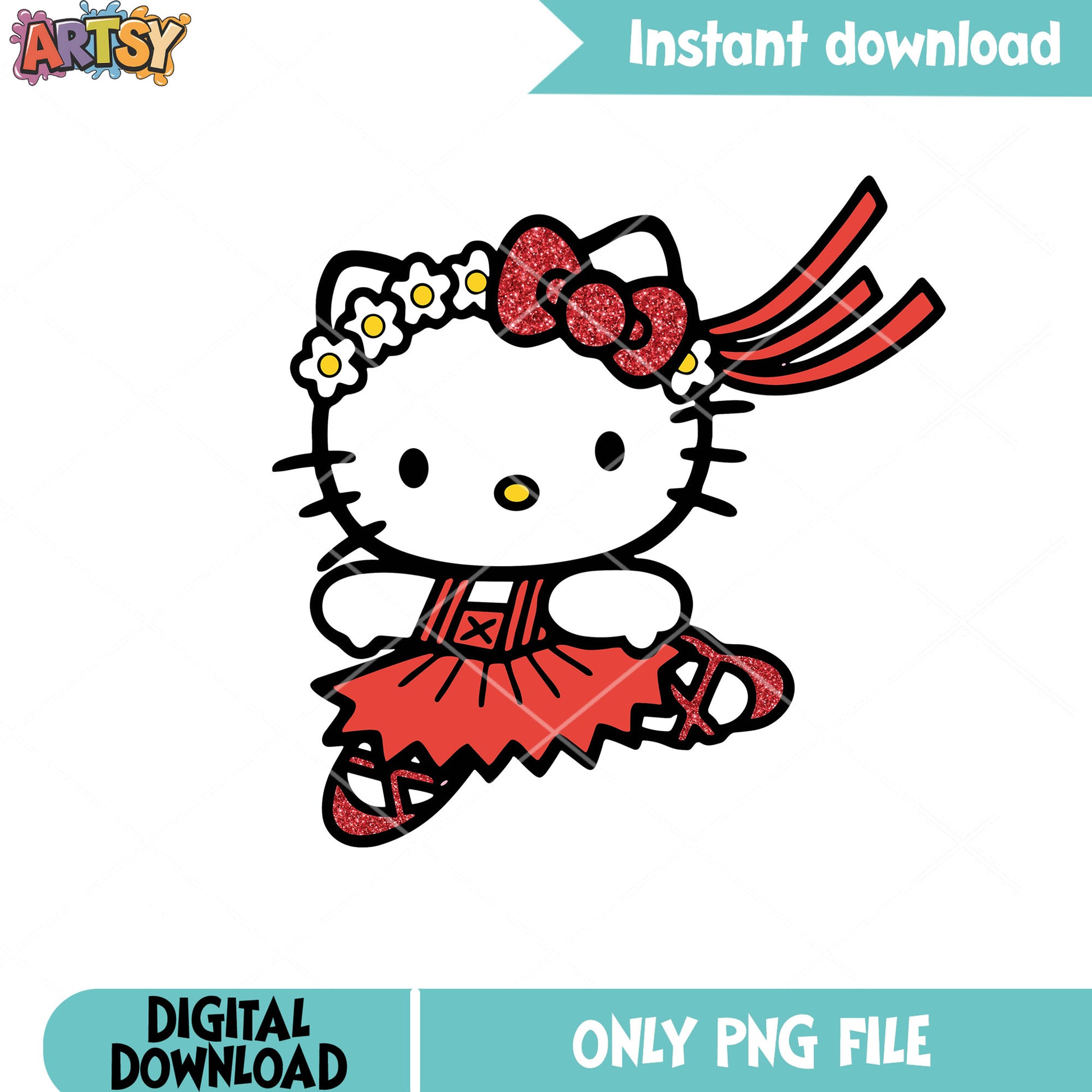 Flower hello kitty valentine png, sanrio valentine png, hello kitty png