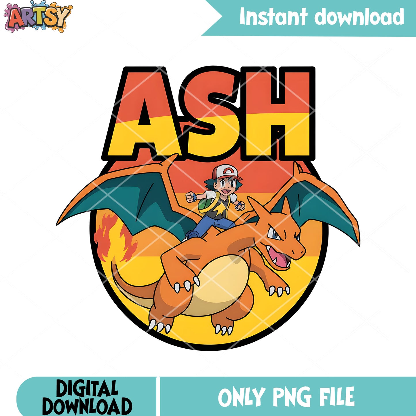 Fly with charizard ash png, charizard png, pokemon ash ketchum​ png