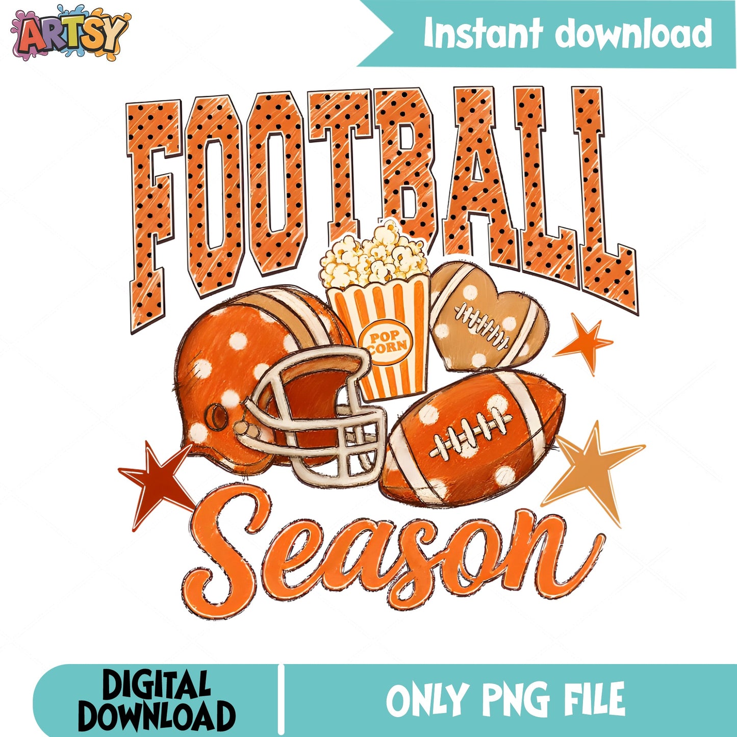 Football Season PNG, Football Helmet Sublimation PNG, Sport PNG