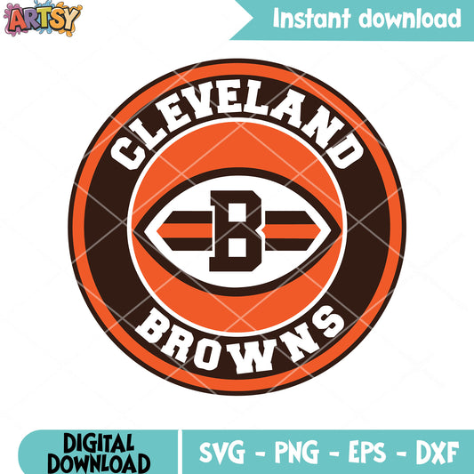 Football american rugby svg, cleveland browns svg, firstenergy​ svg