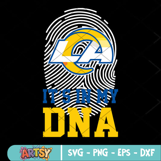 Football in my dna svg, Los angeles rams svg, nfl teams svg
