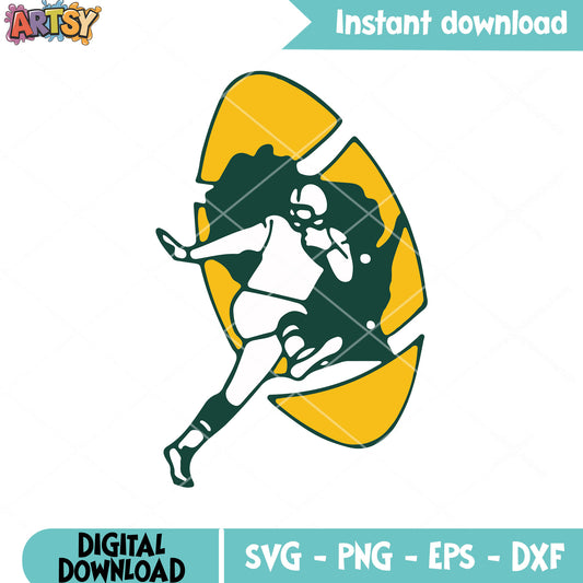 Football nfl player svg, national football leauge svg, packers svg