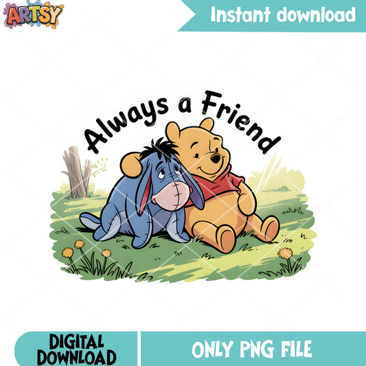 Friends movies eeyore pooh png, disney eeyore png, winnie the pooh png