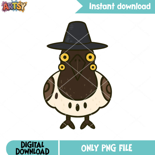 Front angle sussy crow png, kpop sussy png, kpop demon hunters png