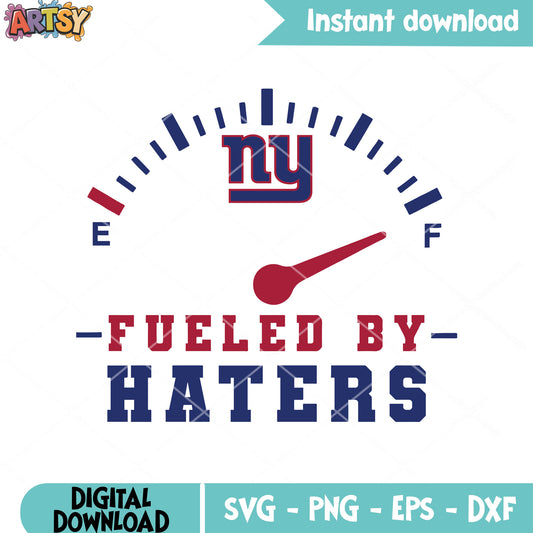 Fueled by haters giants svg, new york giants svg, new york​ svg