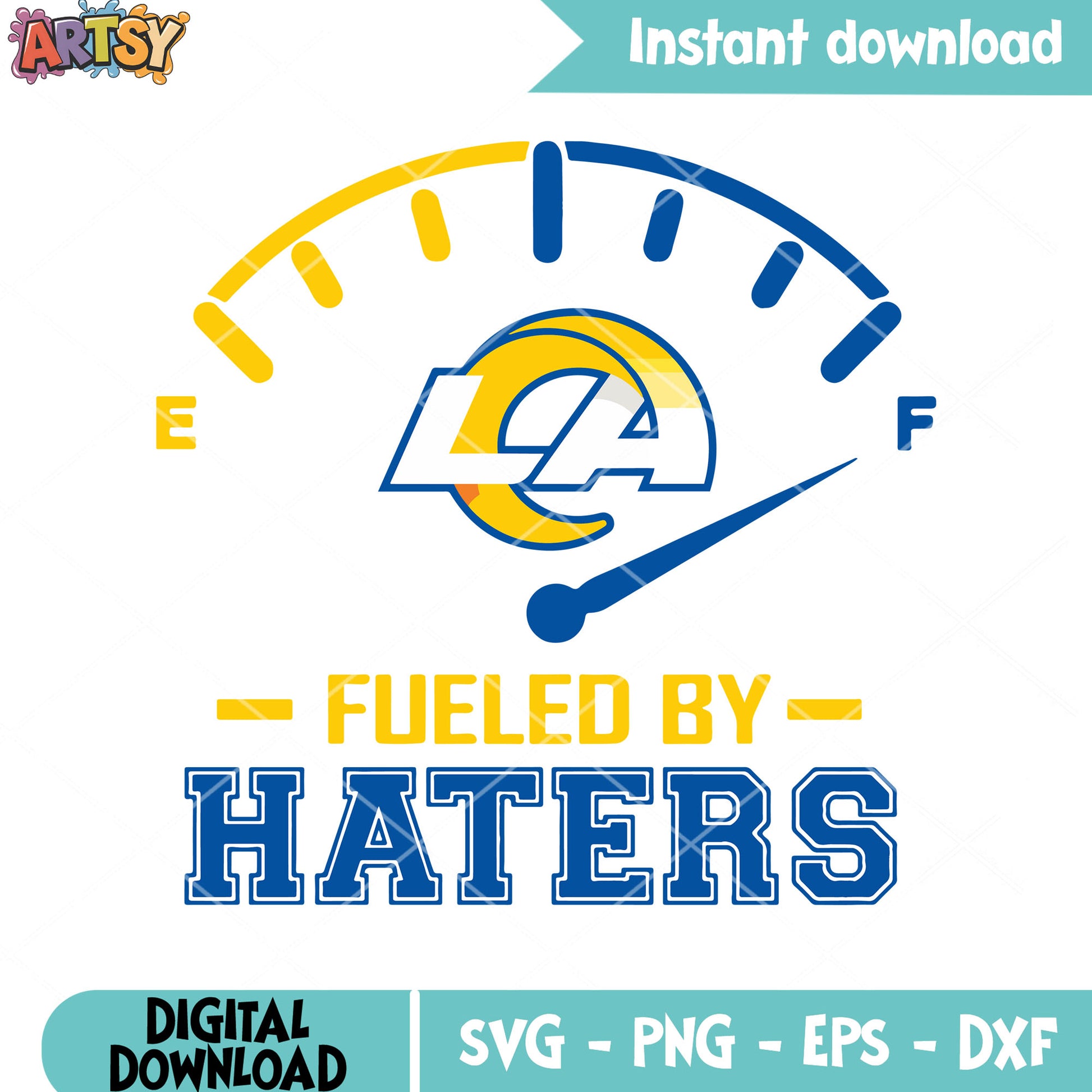 Fueled by haters svg, los angeles rams svg, afc west svg