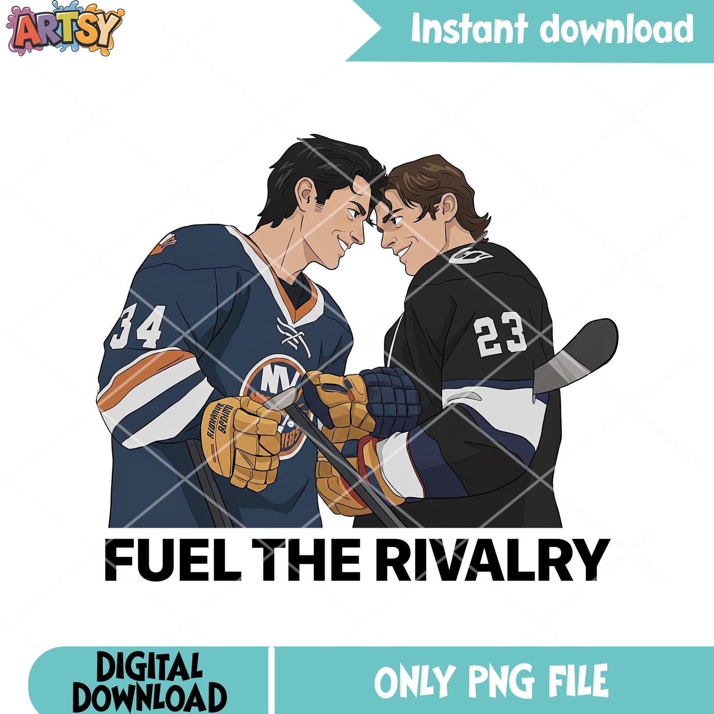 Fuel the rivalry png, hockey romance png, gay couple png