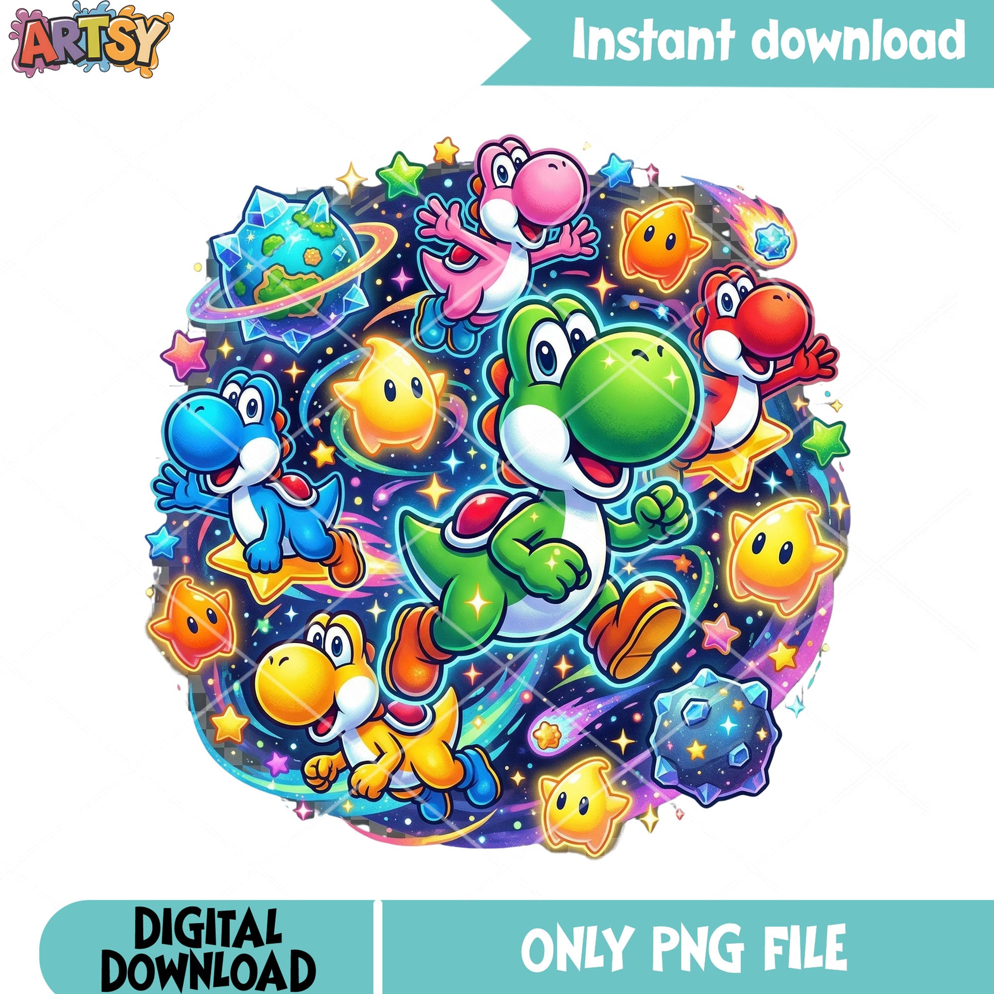 Full color yoshi png, mario characters png, mario and yoshi png