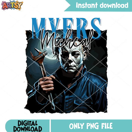 Full moon night spanner png, michael myers png, halloween scary png