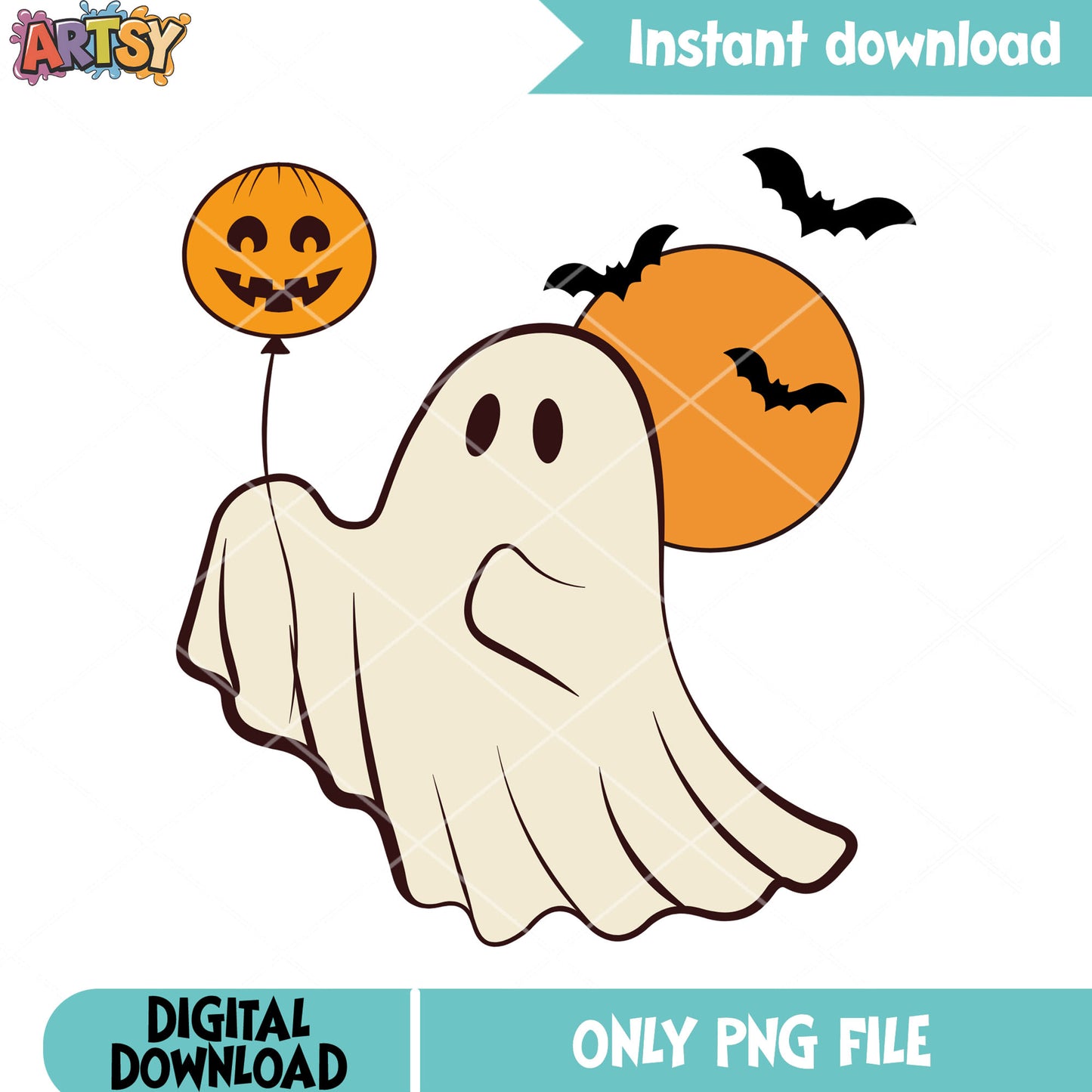 Full night moon scary bats png, ghost costume png, halloween scary png