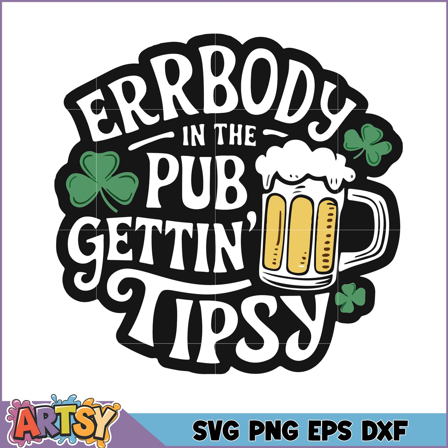 Fun Pub Gettin Tipsy SVG Design for Beer Lovers Party Decor