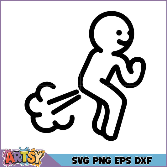 Funny Fart SVG Cut File