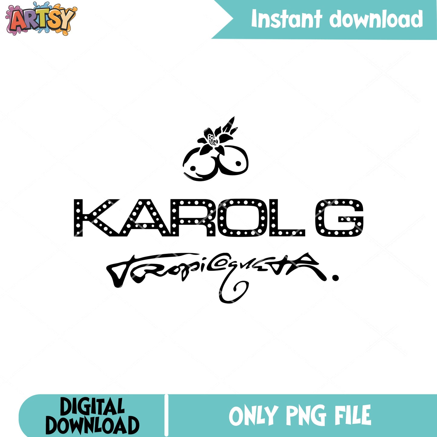 Funny tropicoqueta karol g sign png, karol g new song png