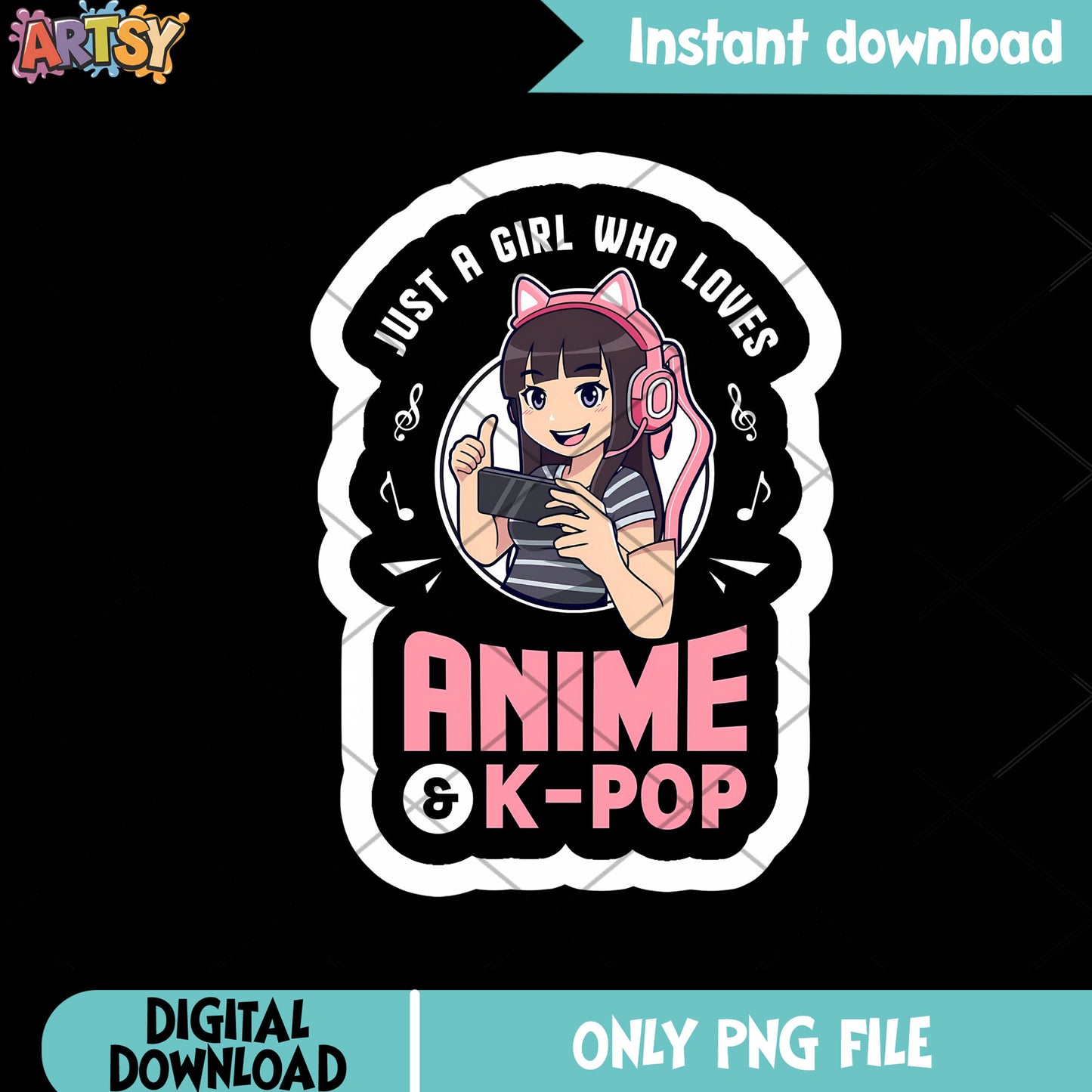 GIrl addicted kpop png, kpop demon hunters png, kpop logo png