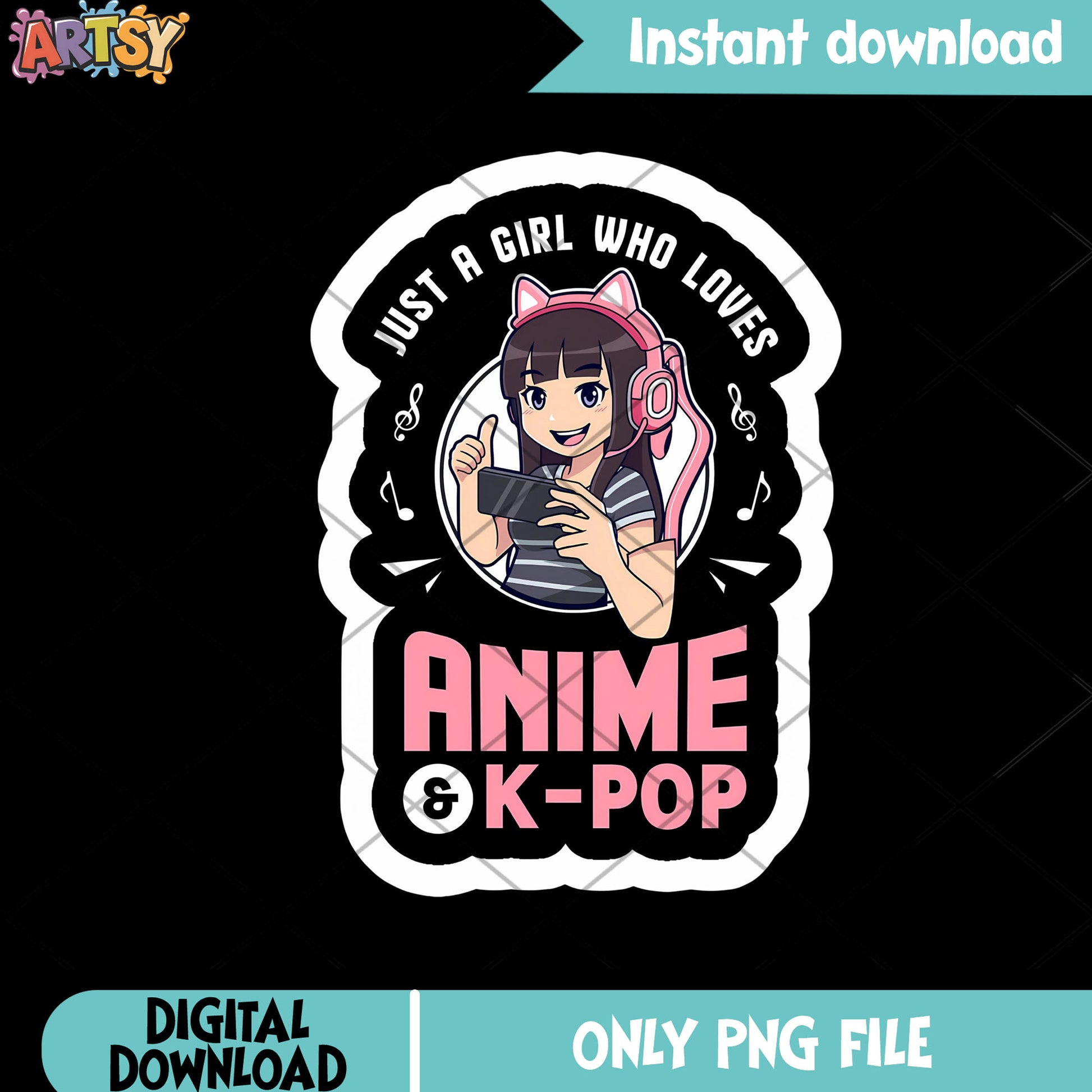 GIrl addicted kpop png, kpop demon hunters png, kpop logo png