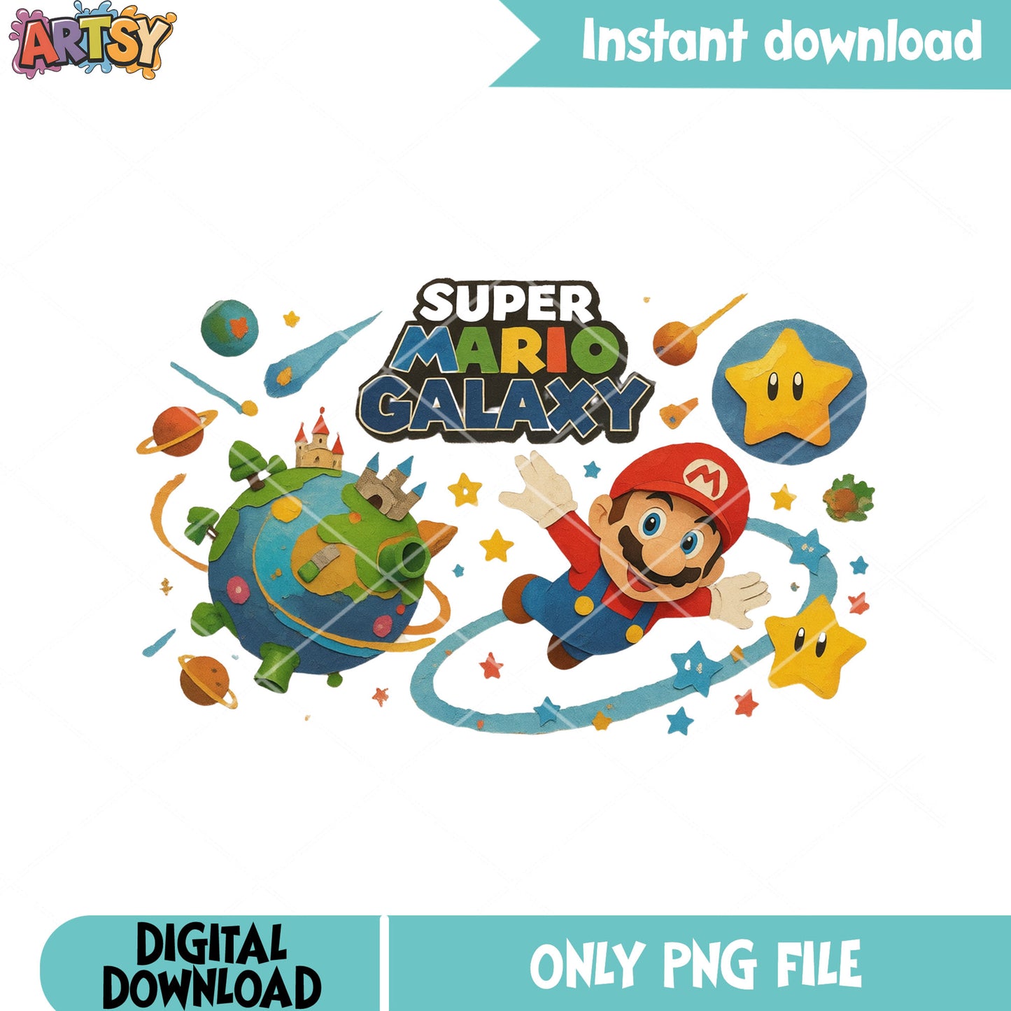 Galaxy mario world png, super mario galaxy​ png, nintendo switch png
