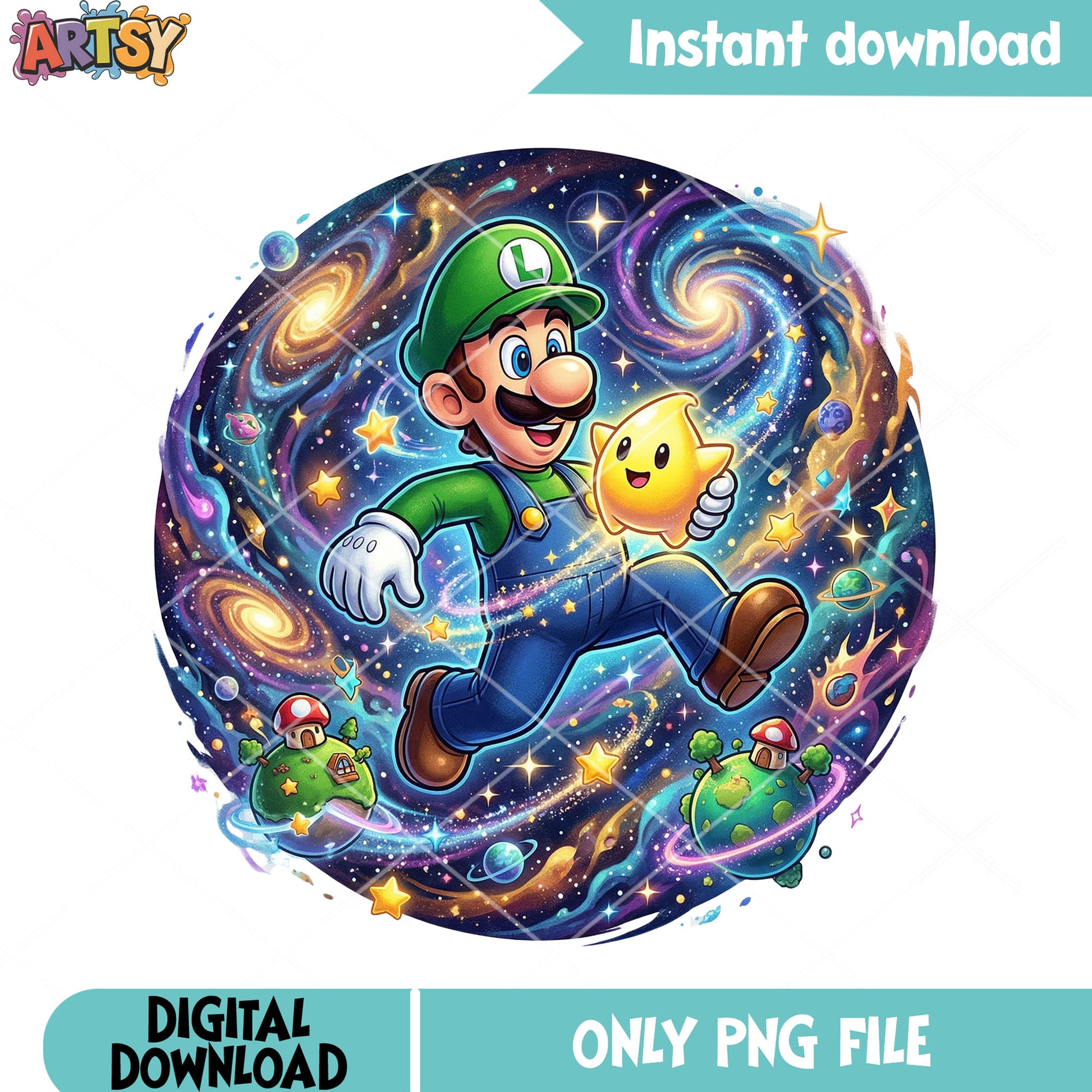 Galaxy poster luigi png, super luigi galaxy png, nintendo games png