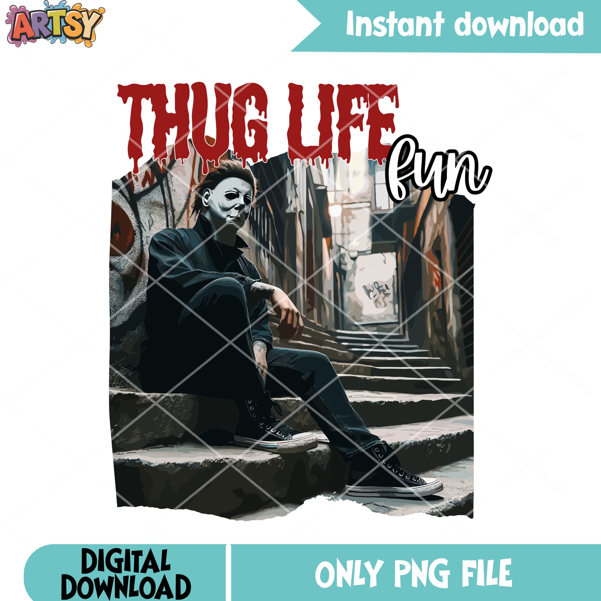 Gangster halloween png, michael myers png, halloween scary png