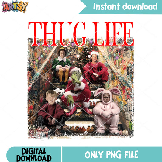 Gangster xmas character png, ralphie parker png, a christmas story png