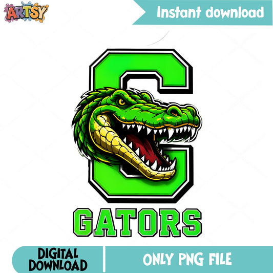 Gators Mascot PNG, School Spirit Alligator PNG, Team PNG