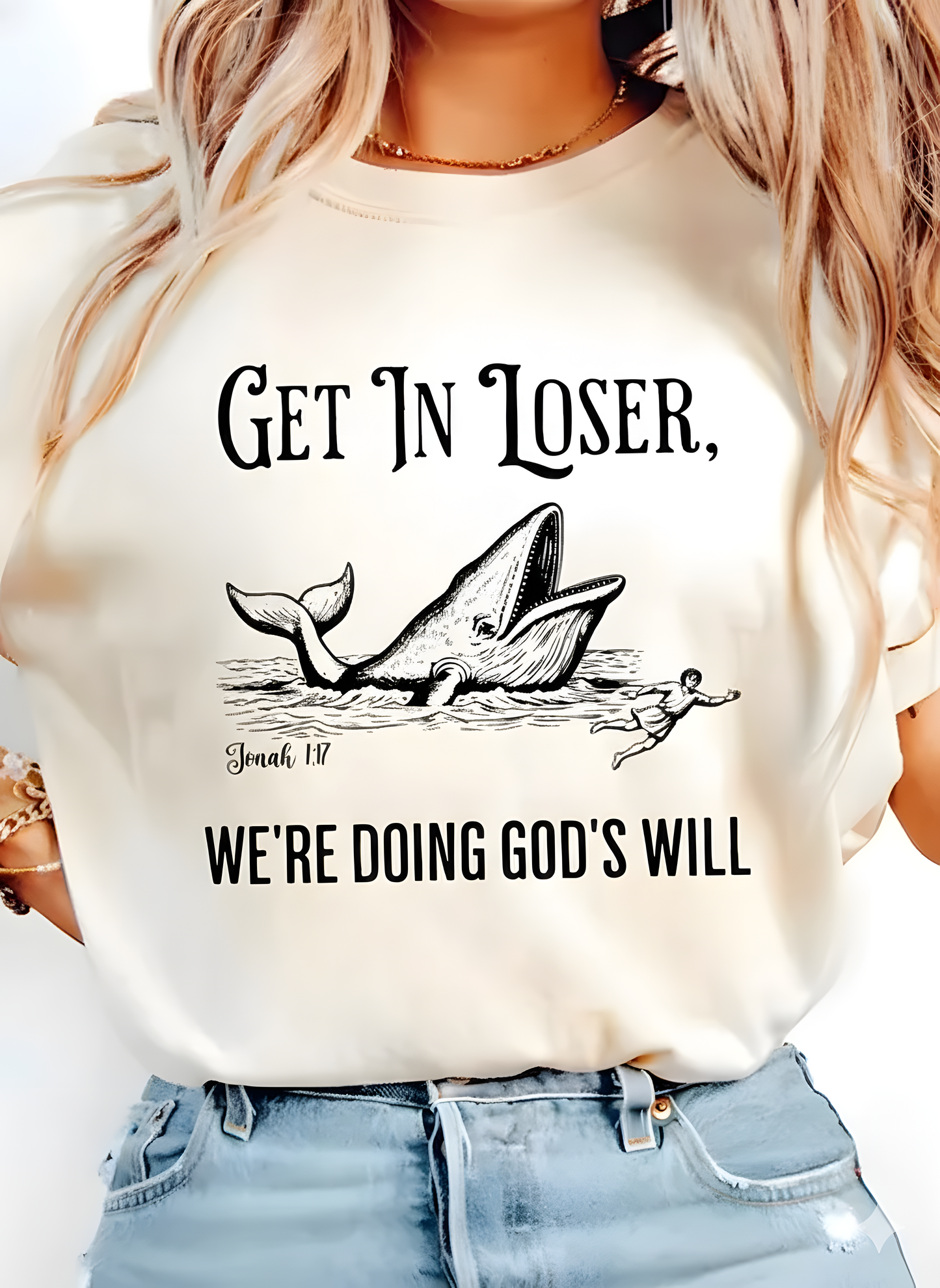 Get in loser doing god will png