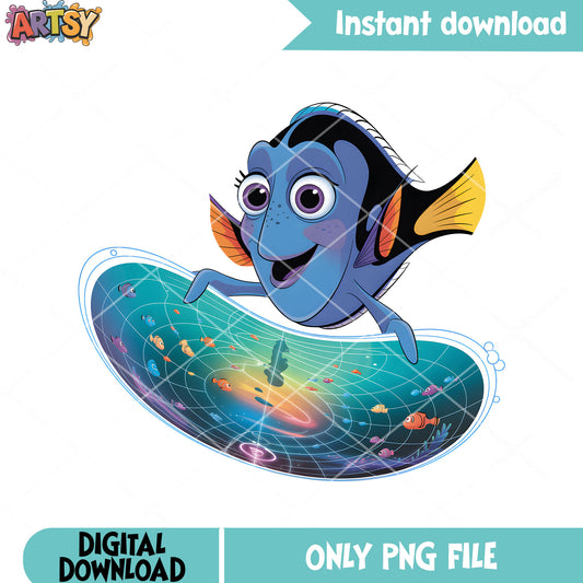 Genius dory the fish png, finding dory png, dory fish png