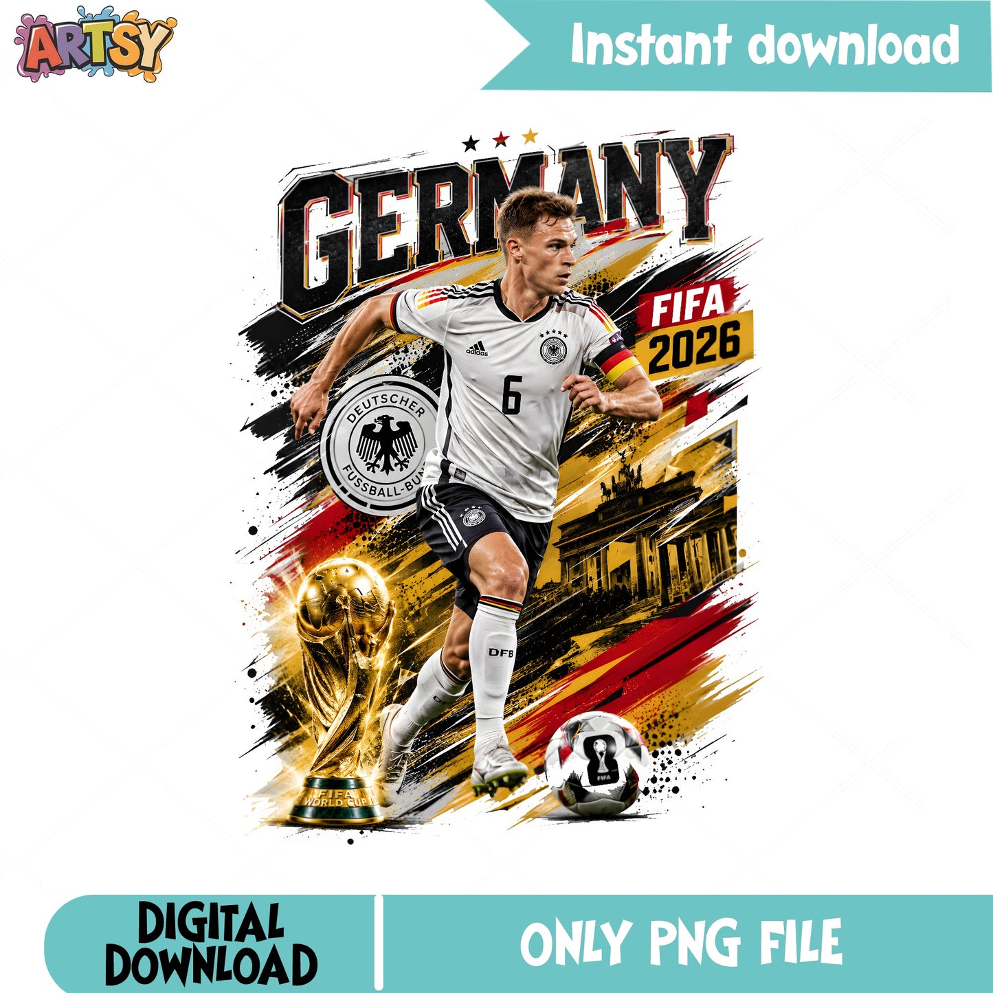 Germany FIFA World Cup 2026 PNG, Germany Soccer PNG, DFB PNG
