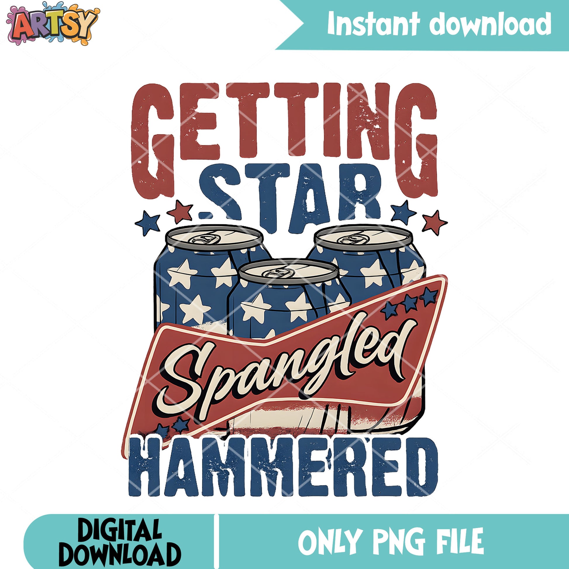 Getting star spangled beer png, independence day png, fourth of july png