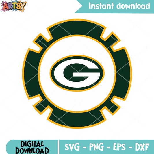 G football team packers svg, nfl football svg, Green Bay svg
