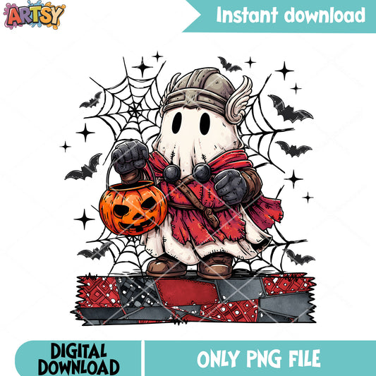 Ghost baby thor Halloween png, halloween scary night​ png, jack o lantern png